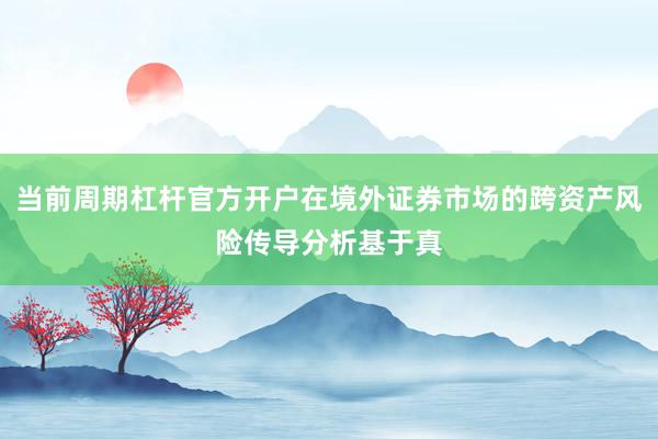 当前周期杠杆官方开户在境外证券市场的跨资产风险传导分析基于真