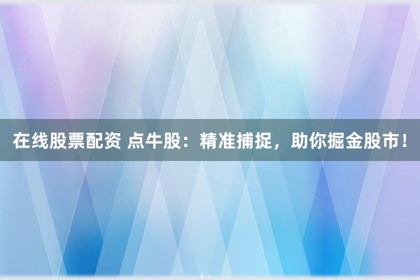 在线股票配资 点牛股：精准捕捉，助你掘金股市！